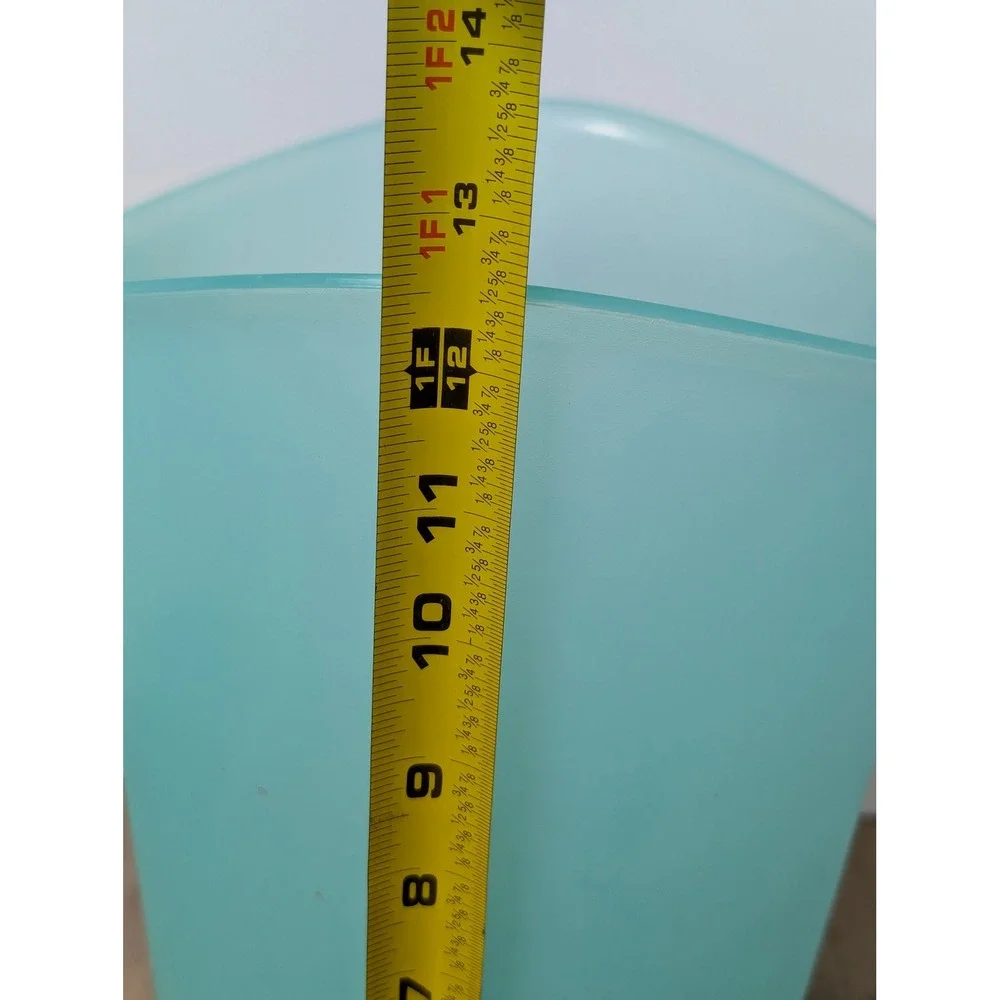 Sterilite Teal Blue Plastic Wastebasket Small Trash Can Bathroom Office 1031
